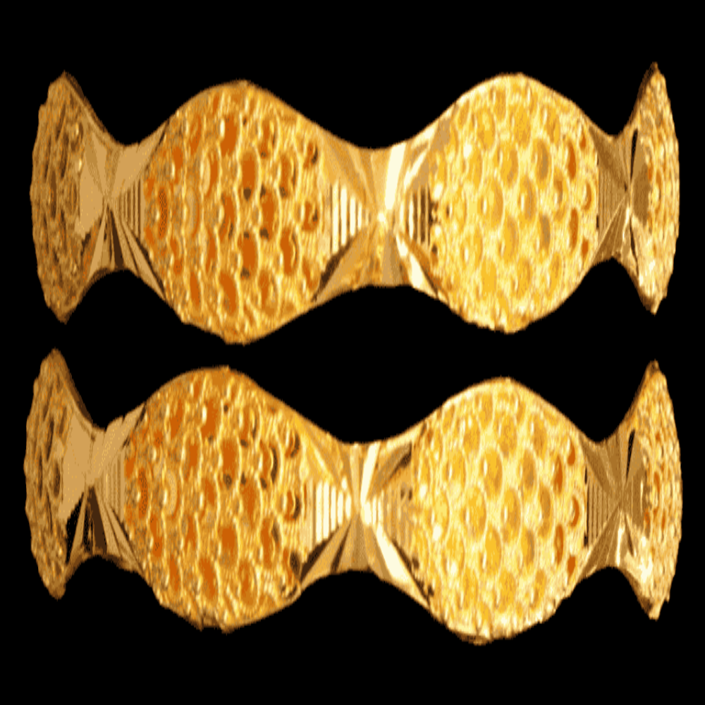 21K Gold Bangle Set, M (20) – SW17094